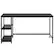 Alt View 14. Costway - Writing Desk with Adjustable Shelf - 55" Wide - Black.