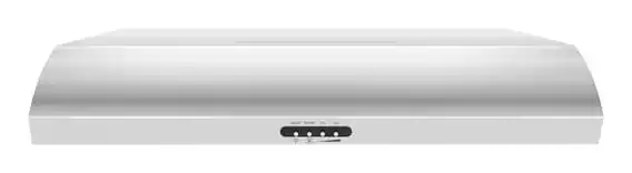 Front. Whirlpool - 36" Convertible Range Hood - Stainless steel.