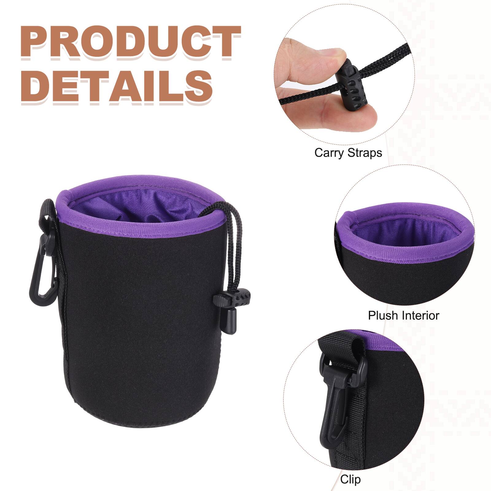 PRODUCT DETAILS

- Carry Straps
- Plush Interior
- Clip