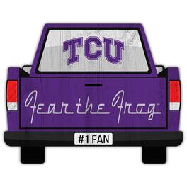 Fan Creations - TCU Horned Frogs 12'' x 12'' Truck Back D-cor - Multicolor