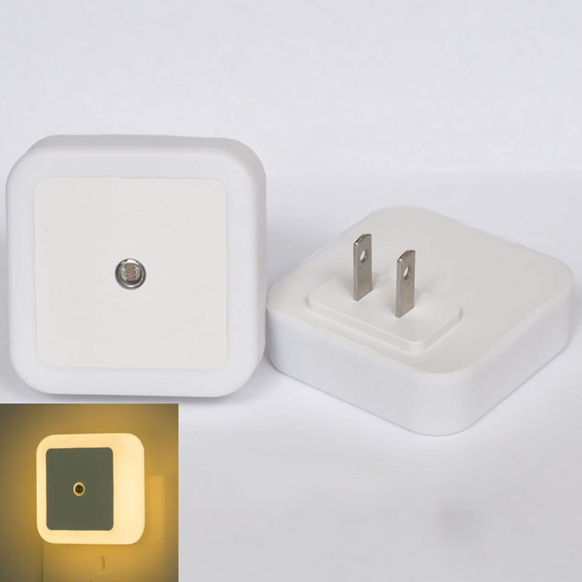 YONWAY - Smart Light-controlled Sensor LED Night Light, Mini Plug Into Wall Night Light with US Plug for Hallway, Corridors