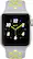 Left. Apple - Geek Squad Certified Refurbished Apple Watch Nike+ 38mm Silver Aluminum Case Silver/Volt Nike Sport Band - Silver Aluminum.