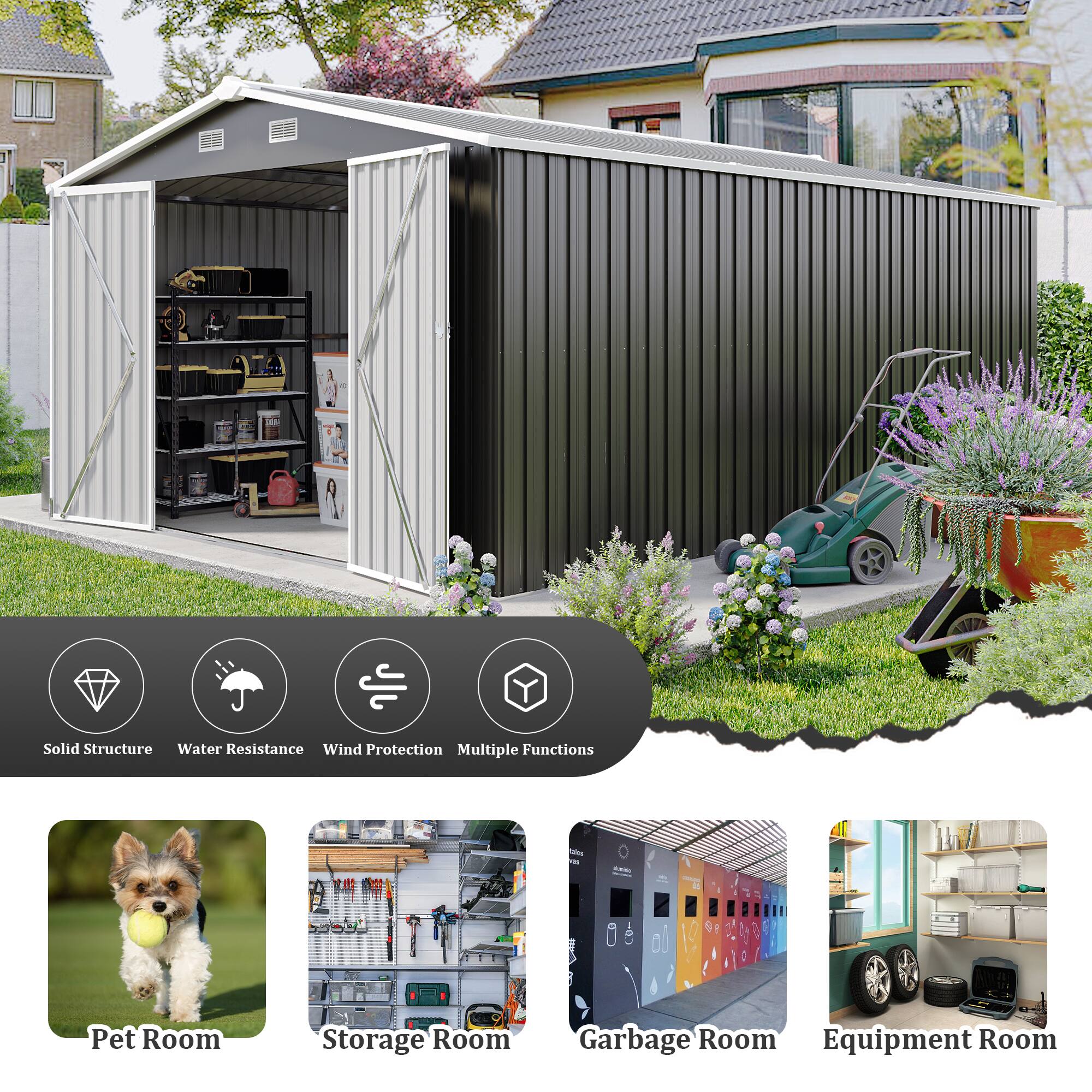 Solid Structure  
Water Resistance  
Wind Protection  
Multiple Functions  

Pet Room  
Storage Room  
Garbage Room  
Equipment Room