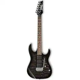 Ibanez - GIO Series GRX70QA Electric Guitar, Rosewood Fretboard, Transparent Black Sunburst