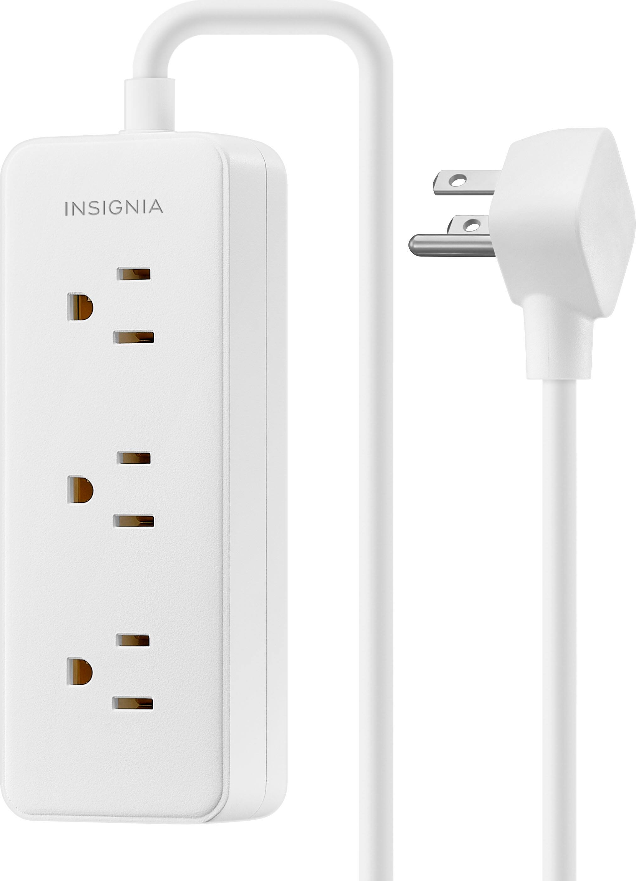 Alt View 11. Insignia™ - 12’ 3 Outlet Power Strip - White.