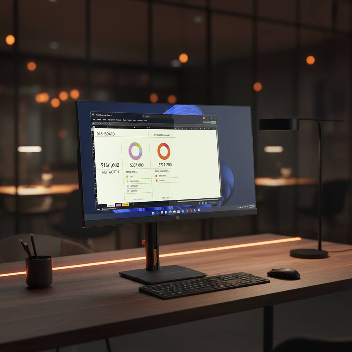 DASHBOARD  
$166,600  
NET WORTH  
$387,800  
$221,200