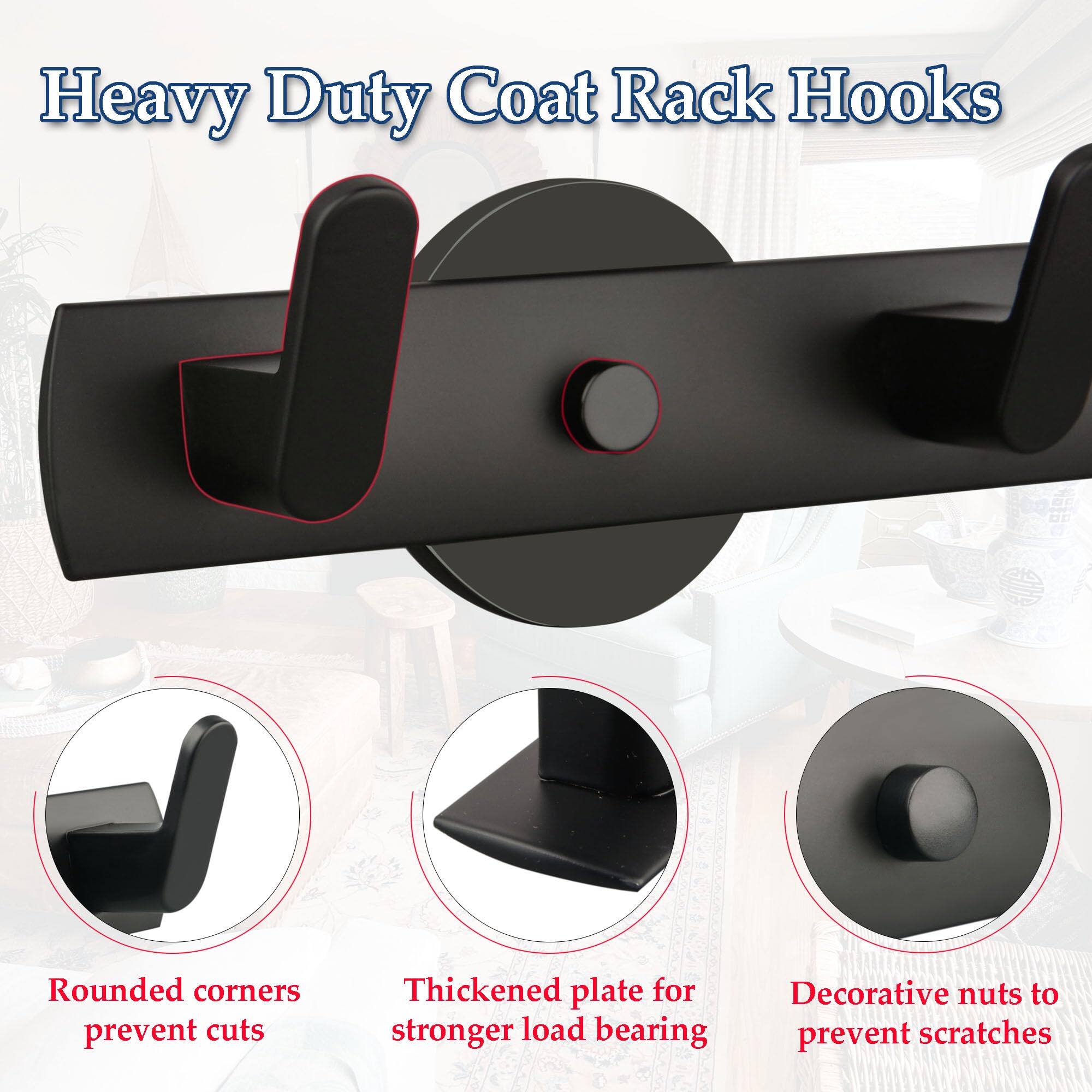 HM 1810 Magnetic Hooks Heavy Duty Coat Rack With 5 Anti slip Strong ...