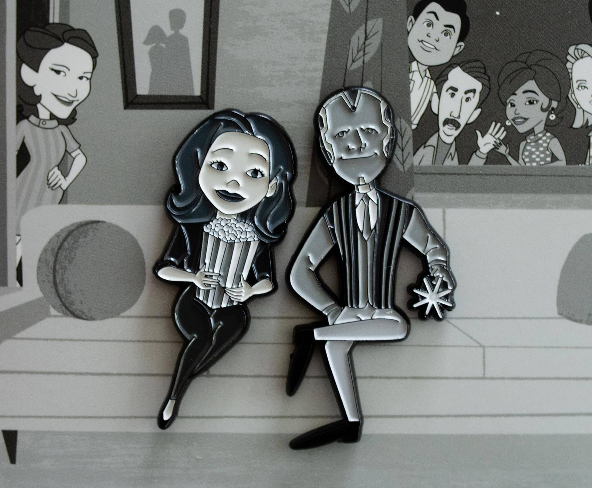 Alt View 10. SalesOne LLC - Marvel Studios WandaVision Collectible Enamel Pins | Set of 2 | Toynk Exclusive - Grey.