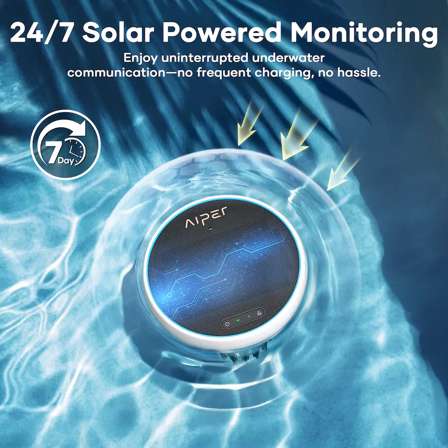 Aiper's solar HydroComm smart pool monitor provides 5-in-1 testing of Aiper's solar HydroComm smart pool monitor provides 5-in-1 testing of