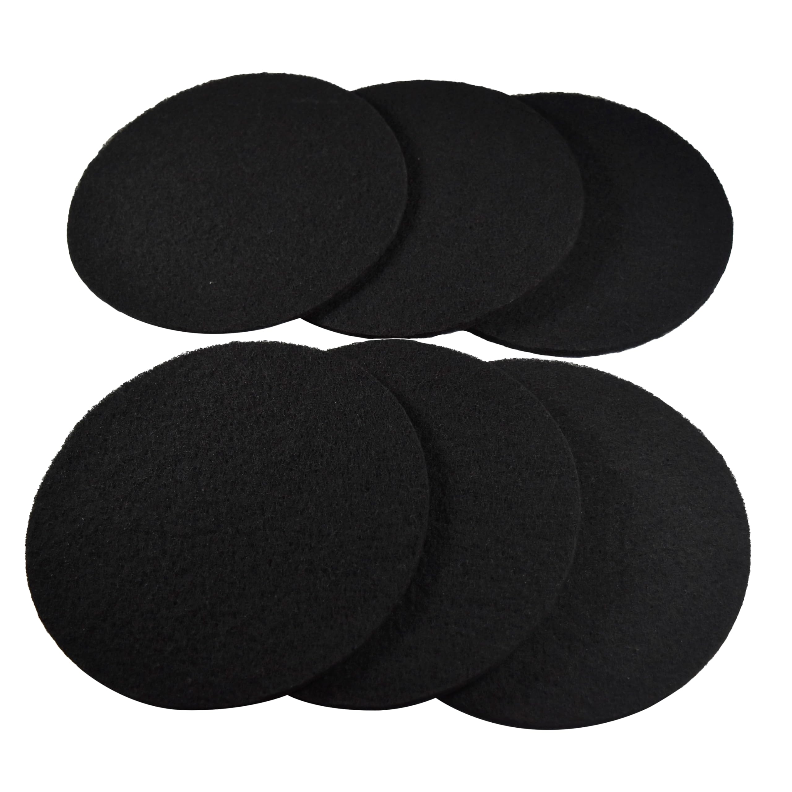 Alt View 2. HQRP - Charcoal Compost Bin Filters 7.25 in Round 6-Pack Odor Control Inserts for Countertop Pails.