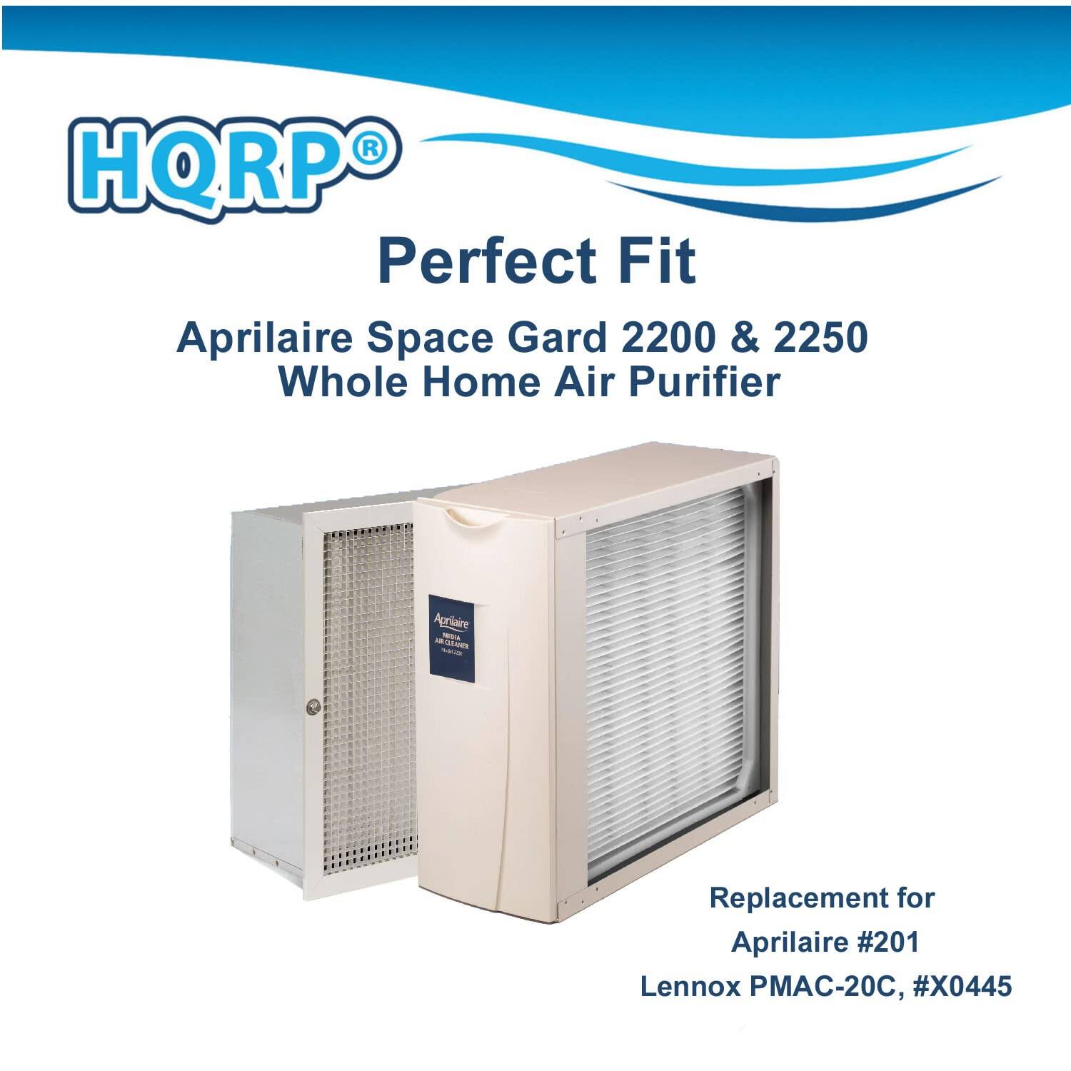 HQRP Perfect Fit Aprilaire Space Gard 2200 & 2250 Whole Home Air Purifier  
Replacement for Aprilaire #201, Lennox PMAC-20C, #X0445