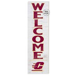Jardine - Central Michigan Chippewas 10'' x 35'' Indoor/Outdoor Welcome Sign - White