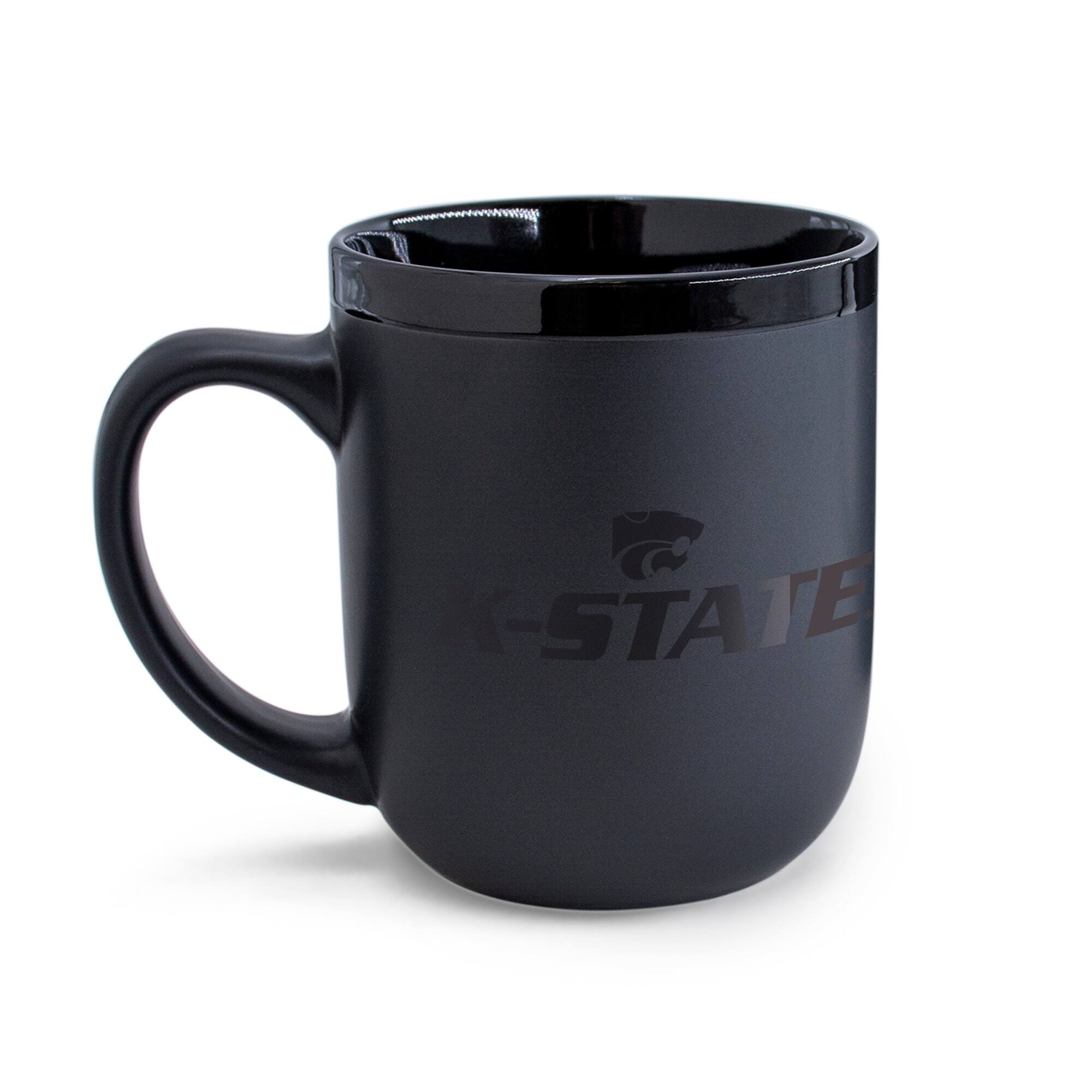 Alt View 1. WinCraft - Kansas State Wildcats 17oz. Ceramic Mug - Black.
