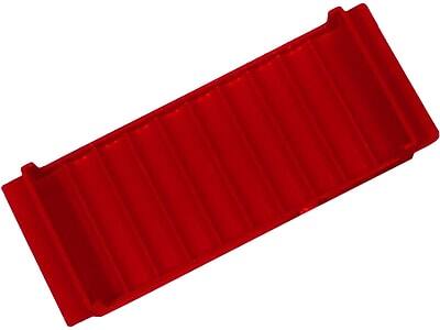 Alt View 1. CONTROLTEK - Coin Tray, 10 Compartments, Red - Red.
