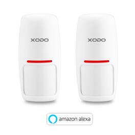 XODO - PS2 Smart Home Wireless Motion Sensor (2-Pack) – Compatible with Google Assistant & Alexa (2-Pack)