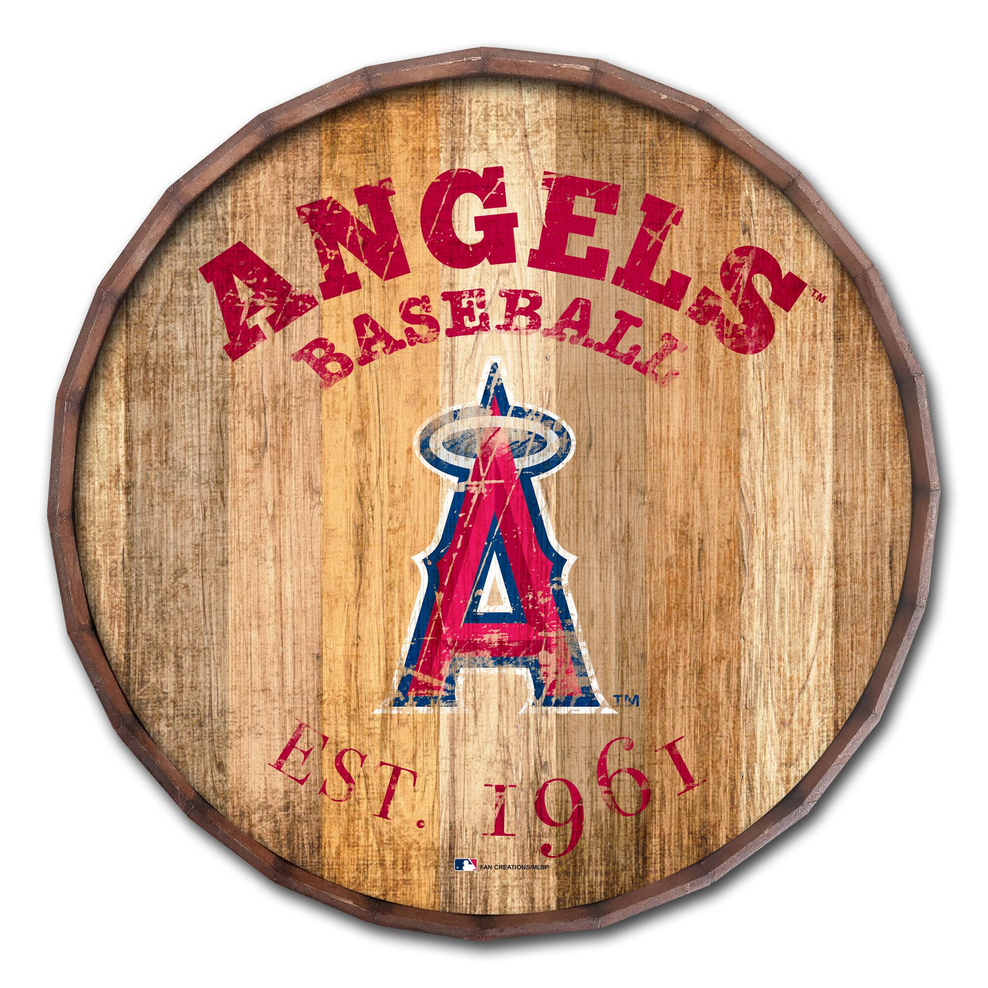 Los Angeles Angels 24'' Established Date Barrel Top