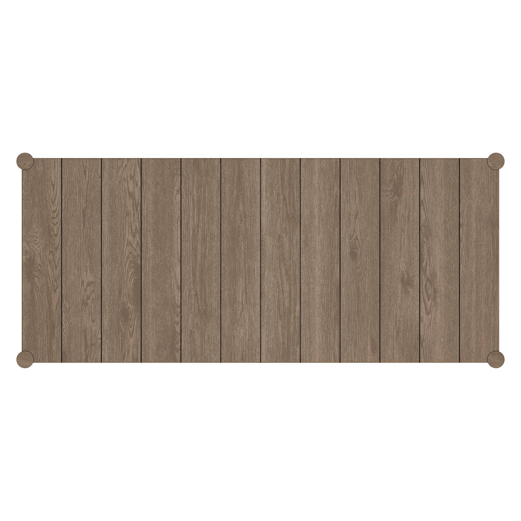 Alt View 4. Modway - Eleni 89-Inch Outdoor Patio Teak Wood Dining Table by Modway - Weathered Gray.