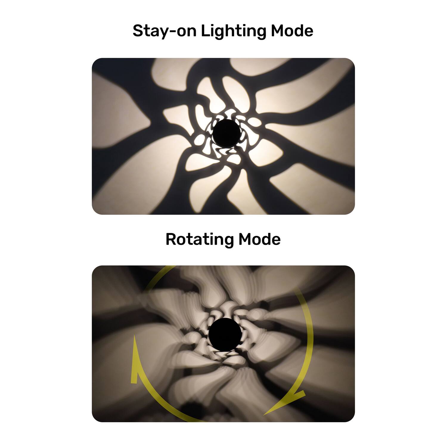 Stay-on Lighting Mode  
Rotating Mode