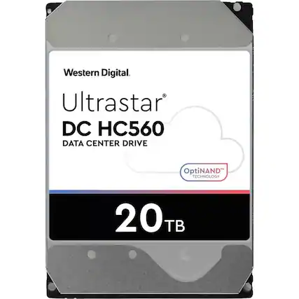 Western Digital
Ultrastar®
DC HC560
DATA CENTER DRIVE
OptiNAND™ TECHNOLOGY
20 TB