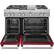 Alt View 11. KitchenAid - 6.3 Cu. Ft. Self-Cleaning Freestanding Double Oven Dual Fuel Convection Range - Signature red.
