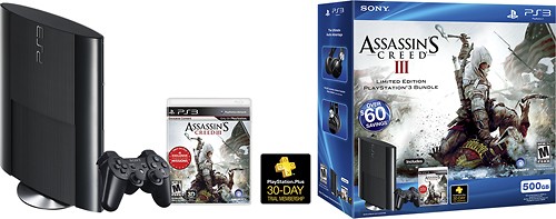 labio salario Escuela primaria Best Buy: Sony PlayStation 3 (500GB) Assassin's Creed III Bundle 99105