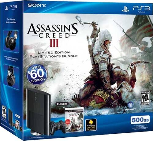 PS3 500 GB Assassin's Creed III Bundle 