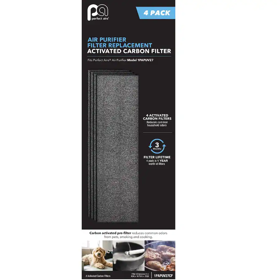 Perfect 365 Filter Perfect Aire 18.75 in. H X 6 in. W Rectangular Carbon Pre Filter 4 pk ...