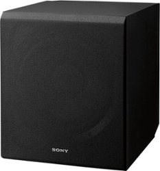 Sony - Core Series 10" 115W Active Subwoofer - Black - Front_Zoom