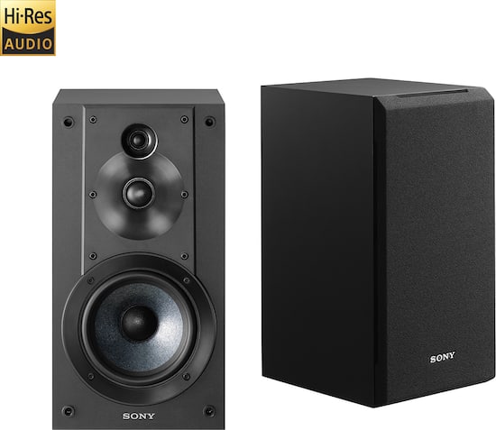 Front Zoom. Sony - Core Series 5" 3-Way Bookshelf Speakers (Pair) - Black.