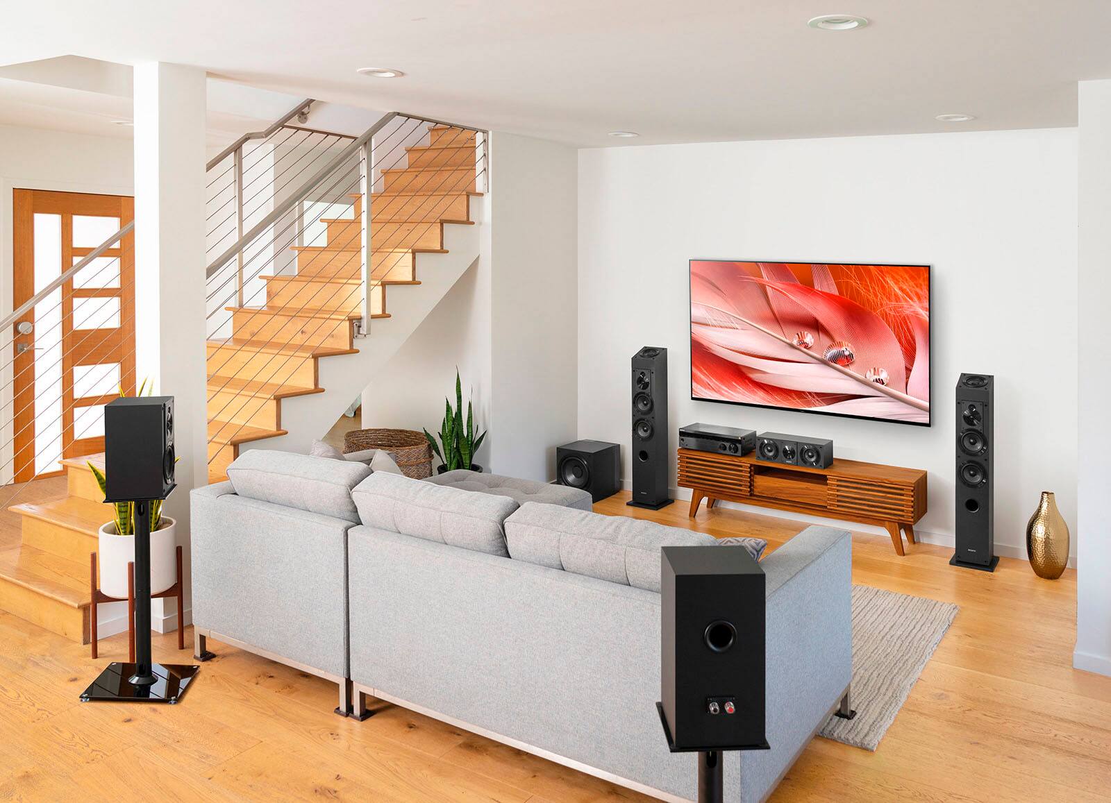 Alt View 11. Sony - Core Series 5" 3-Way Bookshelf Speakers (Pair) - Black.