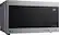 Angle. LG - NeoChef 0.9 Cu. Ft. Compact Microwave with EasyClean - Stainless Steel.
