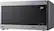 Left. LG - NeoChef 0.9 Cu. Ft. Compact Microwave with EasyClean - Stainless Steel.