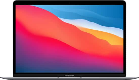 Front Zoom. MacBook Air 13.3" Laptop - Apple M1 chip - 8GB Memory - 256GB SSD - Space Gray.