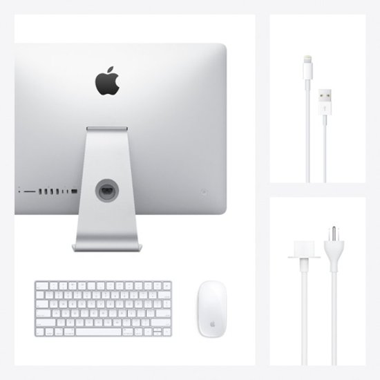 Alt View Zoom 14. Apple — iMac® 21,5 дюйма с дисплеем Retina 4K — Intel Core i5 (3,0 ГГц) — память 8 ГБ — твердотельный накопитель на 256 ГБ — серебристый.