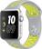 Front. Apple - Geek Squad Certified Refurbished Apple Watch Nike+ 42mm Silver Aluminum Case Silver/Volt Nike Sport Band - Silver Aluminum.
