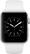 Left. Apple - Geek Squad Certified Refurbished Apple Watch Series 2 42mm Silver Aluminum Case White Sport Band - Silver Aluminum.