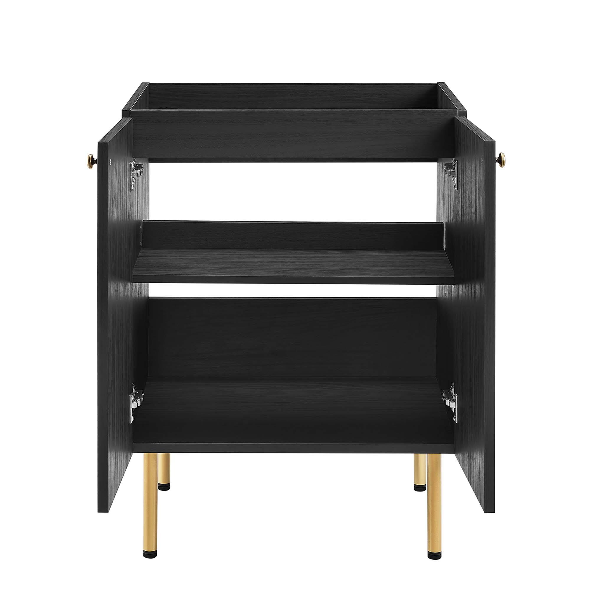 Alt View 5. Modway - Chaucer Bathroom Cabinet Basin Not Included by Modway - Black.