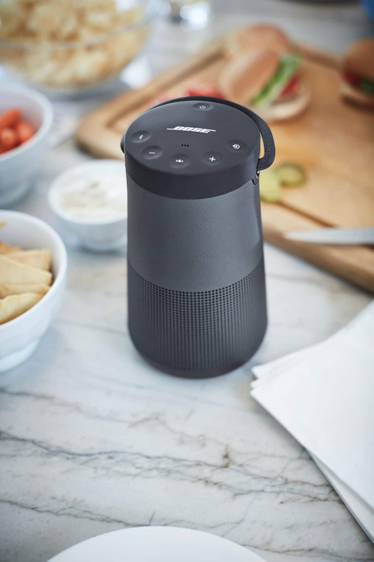 Alt View 16. Bose - SoundLink Revolve+ Portable Bluetooth speaker - Triple Black.