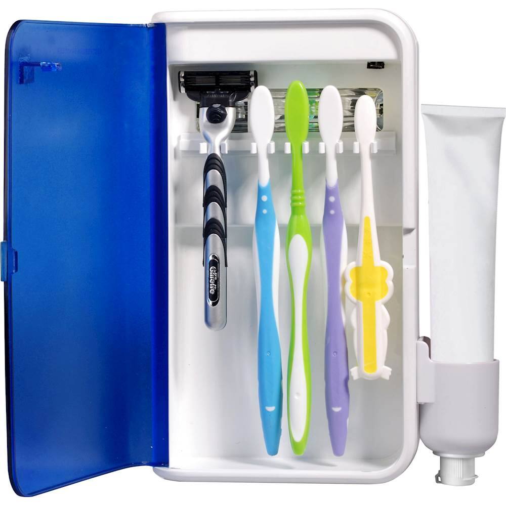 Alt View 11. Pursonic - S20 UV Toothbrush Sanitizer - White/Blue.