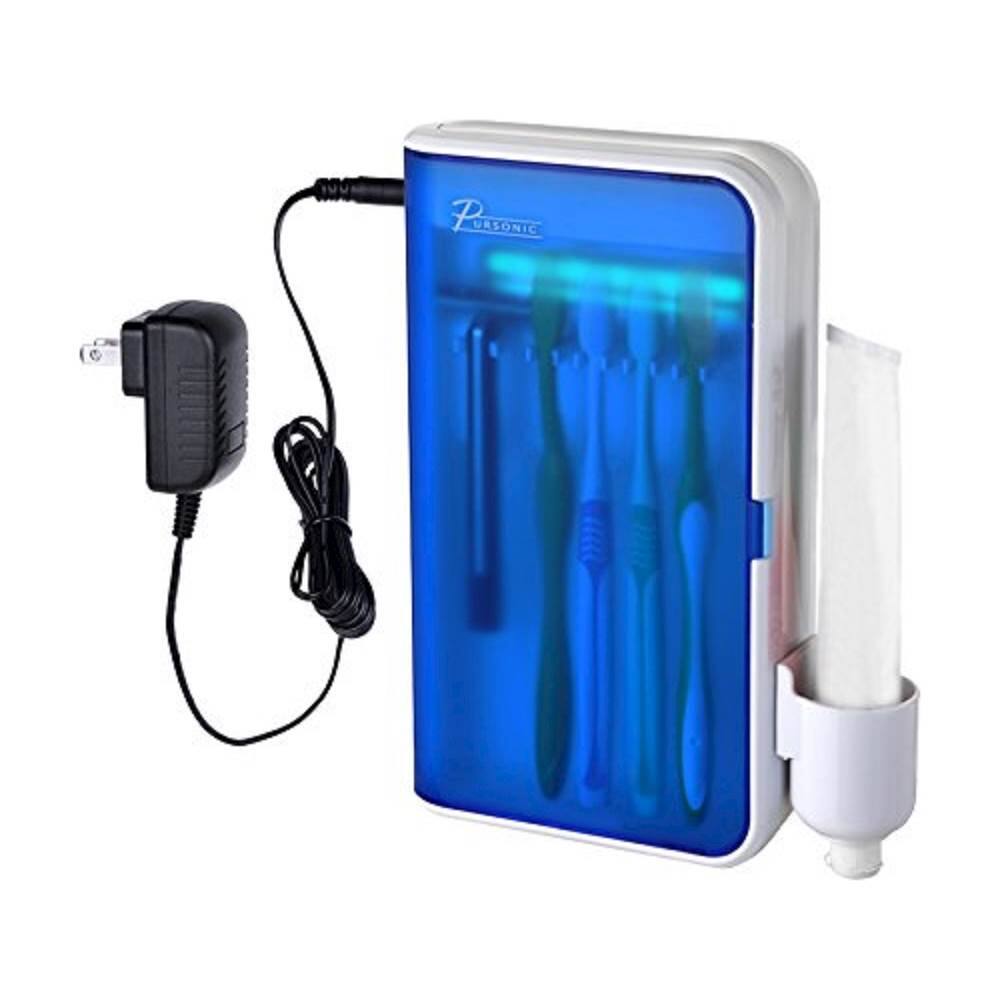 Alt View 12. Pursonic - S20 UV Toothbrush Sanitizer - White/Blue.