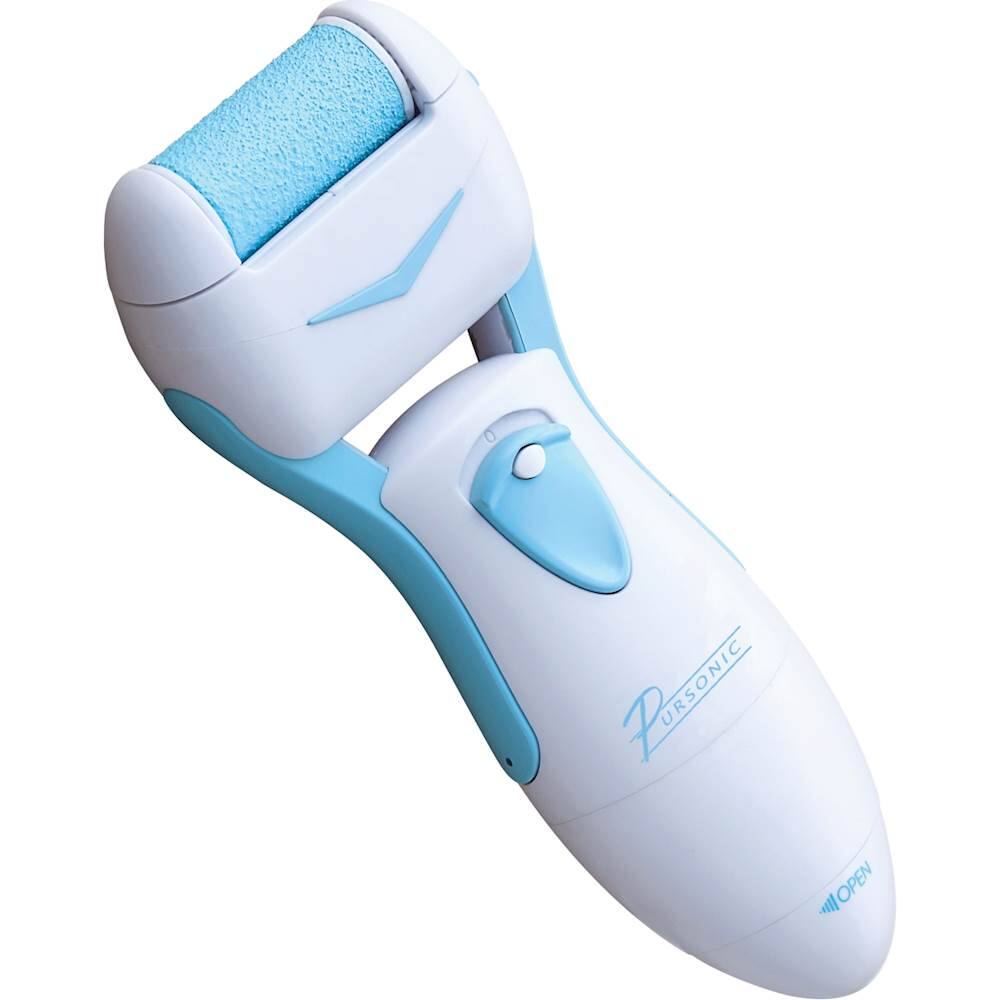 Front. Pursonic - Battery-Operated Callus Remover - White.
