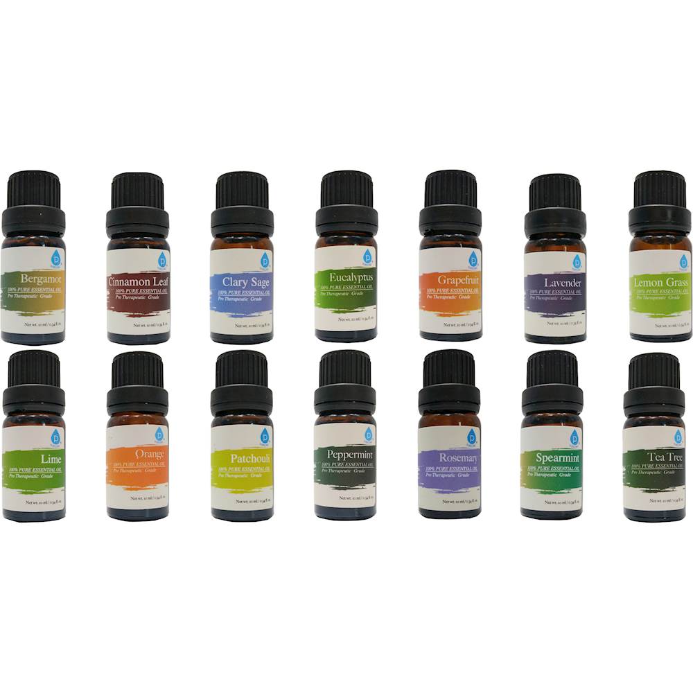 Angle View: Pursonic, 100% Pure Essential Oil Set, 14-pack