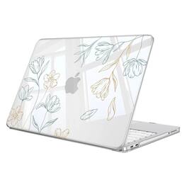 Kitcheniva - Ultra-Thin Snap On Hard Shell Case For MacBook Neo 13 Inch A3404 (2026) - Floral Sketch