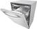 Angle. LG - 24" Top Control Smart Wi-Fi Enabled Dishwasher with QuadWash and Steel Tub with Light - Stainless steel.