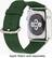 Alt View 12. Trident - Leather Watch Strap for Apple Watch 38mm - Emerald green.