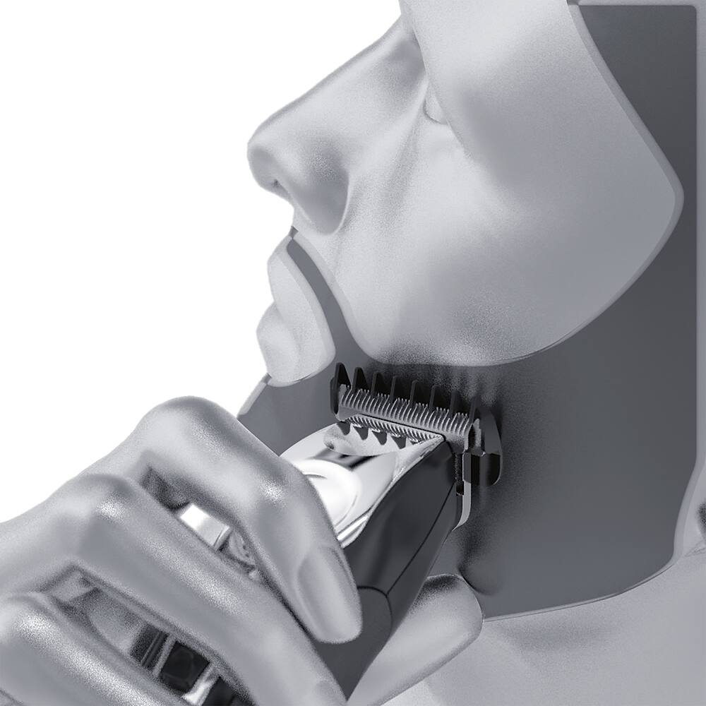 Alt View 17. Wahl - Lithium Ion Rechargeable Trimmer - Black/silver.