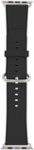 Angle. Trident - Leather Watch Strap for Apple Watch 38mm - Black.