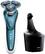 Angle. Philips Norelco - 7500 Wet/Dry Electric Shaver - Ceramic white/Ocean blue.