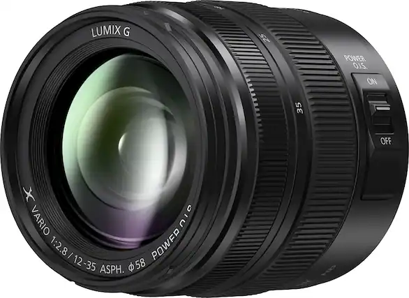 Angle. Panasonic - LUMIX G 12-35mm f/2.8 II ASPH. Wide Zoom Lens for Mirrorless Micro Four Thirds Compatible Cameras - H-HSA12035 - Black.