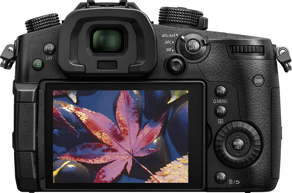 Back View: Panasonic - LUMIX GH5 Mirrorless 4K Photo Digital Camera (Body Only) - DC-GH5KBODY - Black